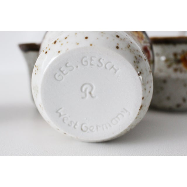 Ceramic Tea Set from Gesch, 1960, Set of 6 For Sale - Image 7 of 8