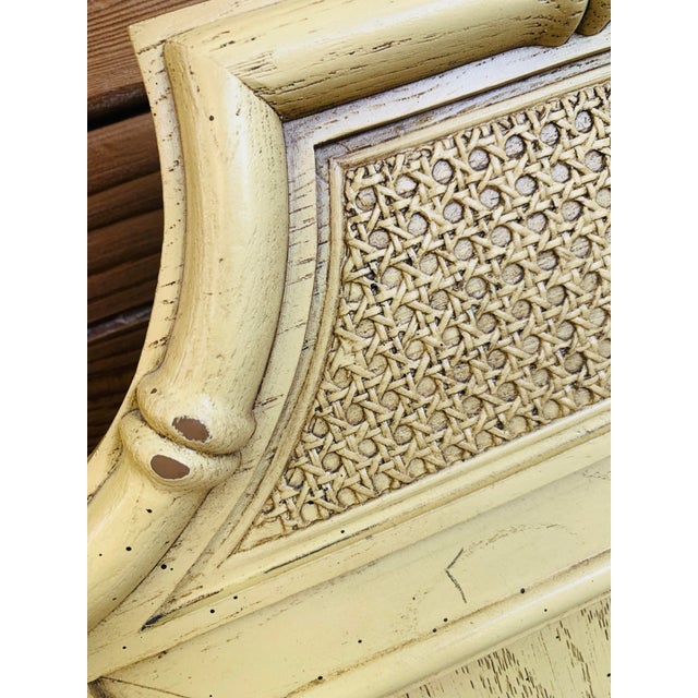 Mid-Century Modern Vintage 1970s Faux Bamboo Chinoiserie ‘Henry Link Bali Hai’ King Headboard For Sale - Image 3 of 11