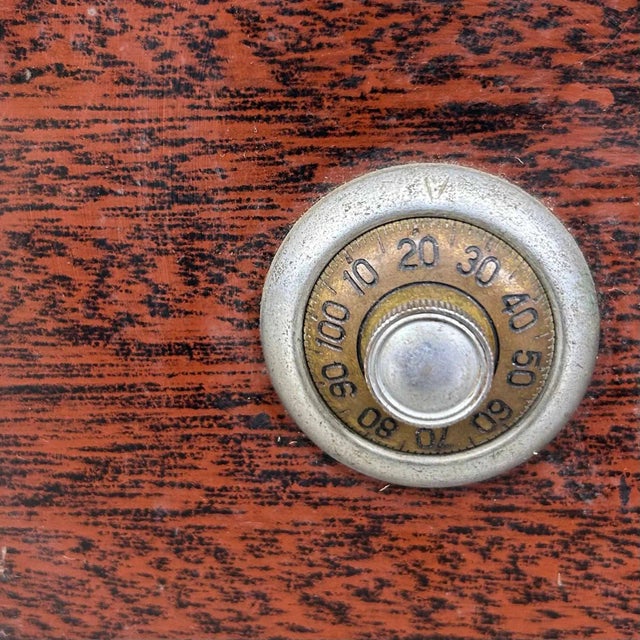 Metal Vintage Japanese Metal Cash Box, 1950s For Sale - Image 7 of 13