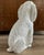 Italian Ceramic White Poodle Life Size Signed For Sale - Image 4 of 9