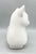 Arabia Vintage Dutch Glossy White Ceramic Cat Sculpture — Reclining Feline — Scandinavian Modern / Cottagecore For Sale - Image 4 of 10