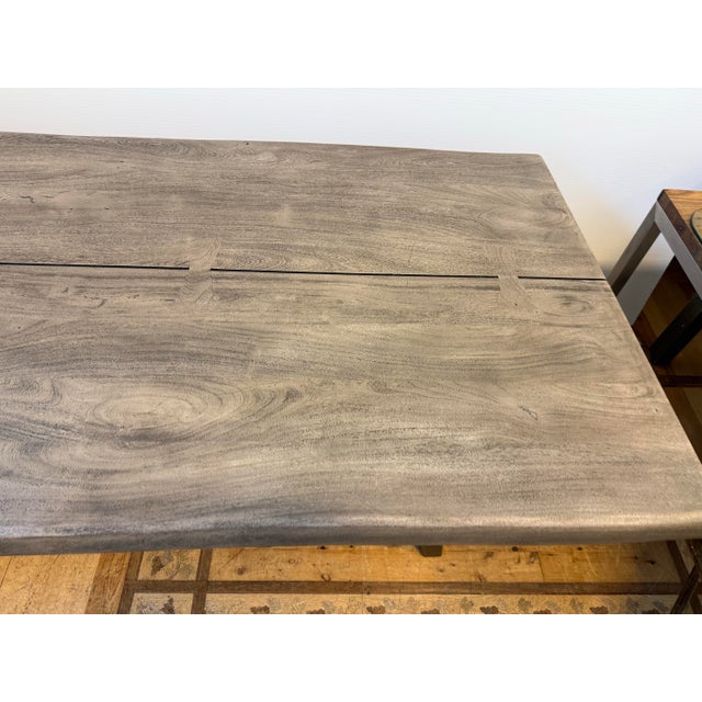 Crate & Barrel Yukon Live Edge Dining Table For Sale - Image 9 of 12