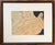Anna Poulos (American 1933 - 2003) Modernist abstract figural ink drawing and watercolor painting depicting two nude...