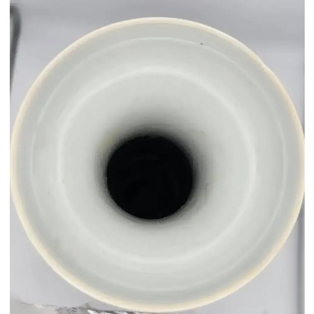 Ceramic Chinese Porcelain Baluster Vase, Blue & White For Sale - Image 7 of 8