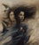 Contemporary The Weight of Silence by Terra Novak | Oil on wood depicting two women with flowing hair. For Sale - Image 3 of 5