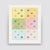 A fascinating print of pastel colors and charm-like symbols and bees. I call it the "Lucky Charms" but it actually dates...