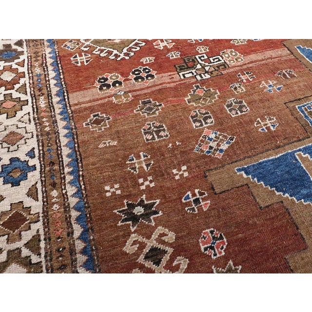 Galerie Shabab Collection Mid-20th Century Handmade Caucasian Kazak Tribal Accent Rug For Sale In New York - Image 6 of 10