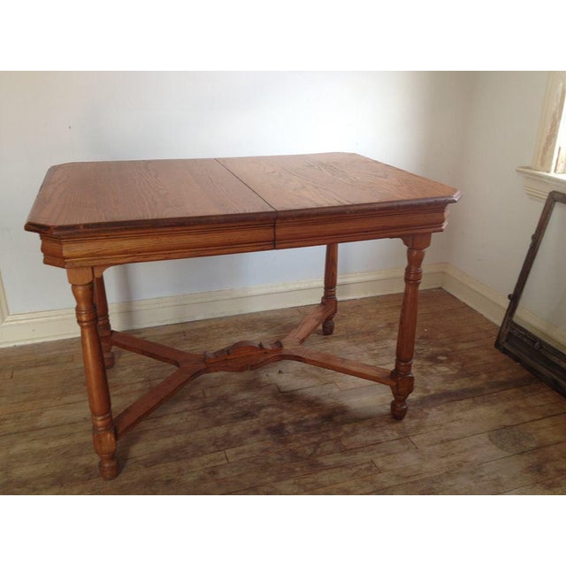 Antique Oak Kitchen Table Chairish