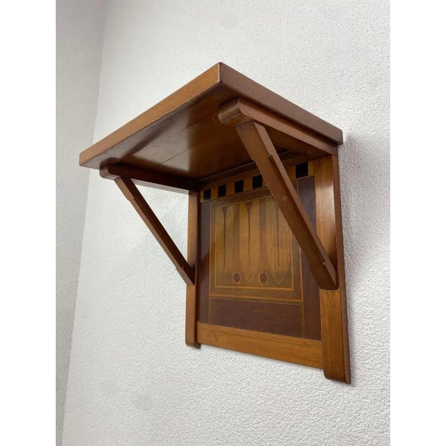 Wall shelf by Koloman Moser for Wiener Werkstätte in very good original condition. This piece is attributed to the...