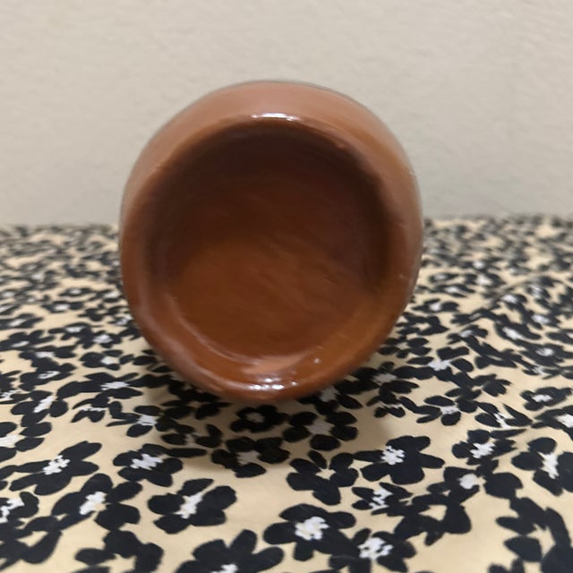 Rustic 1960s Dark Glazed Stoneware Pitcher For Sale - Image 3 of 5