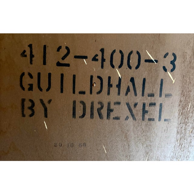 English Vintage Drexel Guildhall Oak Lingerie Chest, 7 Drawers For Sale - Image 3 of 12