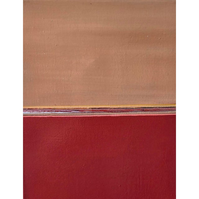 Nude & Red Acrylic on canvas, 8 x 10 inches Part of my Colorful Horizon Series, Nude & Red explores the quiet balance...