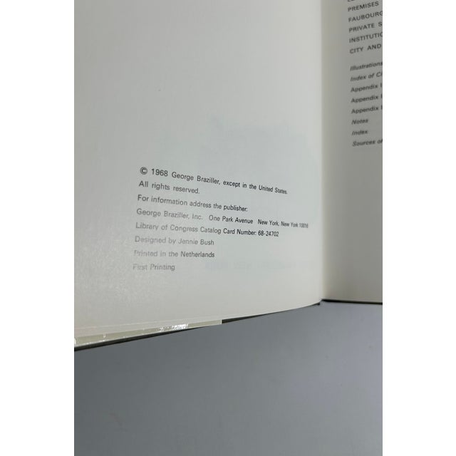 Textile Late 1960s Illustrated Octavo Volume Set, Planning and Cities Published by George Brazillier - 6 Books For Sale - Image 7 of 15