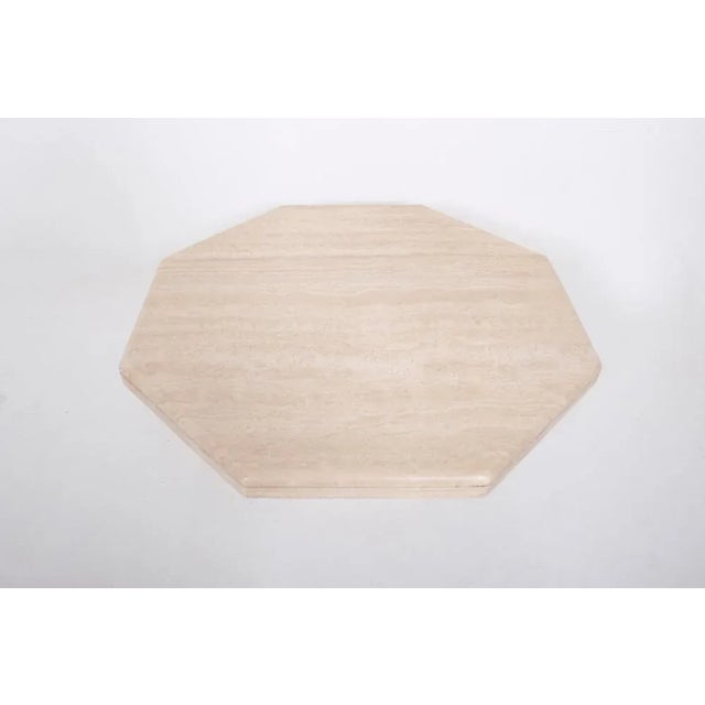 Vintage Italian Travertine Coffee Table For Sale - Image 6 of 9