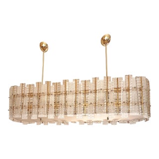 Luxury Modern Italian Tropical Gold Murano Glass Chandelier by Simoeng For Sale
