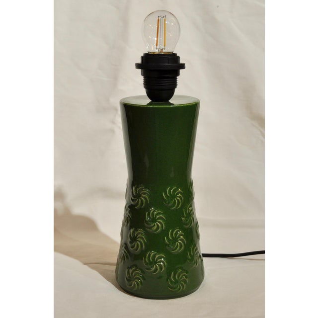 Dark Green Secle Lamp For Sale - Image 6 of 10