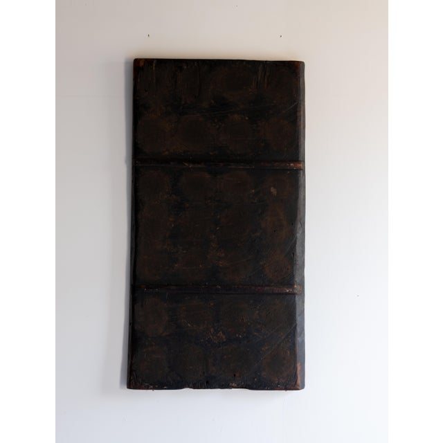 Japanese Antique Wooden Board 1860s-1900s / Abstract Art Wabisabi For Sale - Image 6 of 13