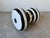 Gervasoni “InOut” Black and White Striped Champagne Cork Side Table by Paola Navone/ Sold For Sale - Image 9 of 12