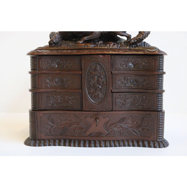 Antique Black Forest Jewelry Box in Fruitwood, 1880 For Sale - Image 18 of 18