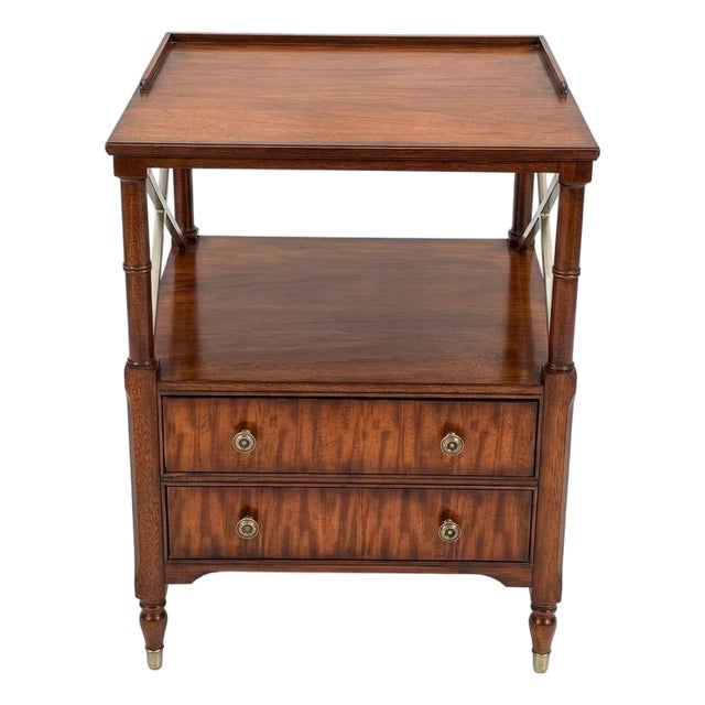 Ethan Allen Eugene Mahogany Nightstand Table For Sale