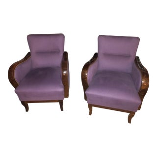 Art Deco Chairs - A Pair For Sale