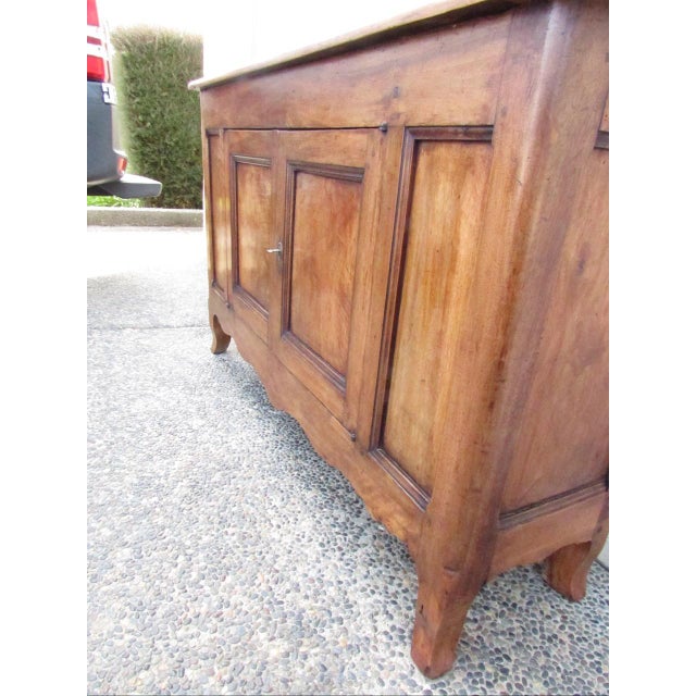 Antique French Walnut Narrow Buffet For Sale - Image 14 of 18