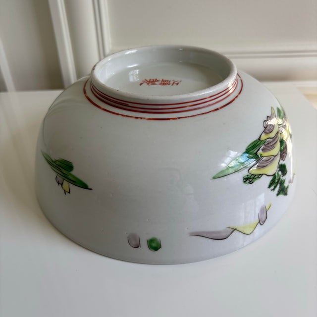 Late 19th Century Antique Chinese Famille Rose Cantonese Porcelain Decorative Console Bowl For Sale - Image 10 of 10