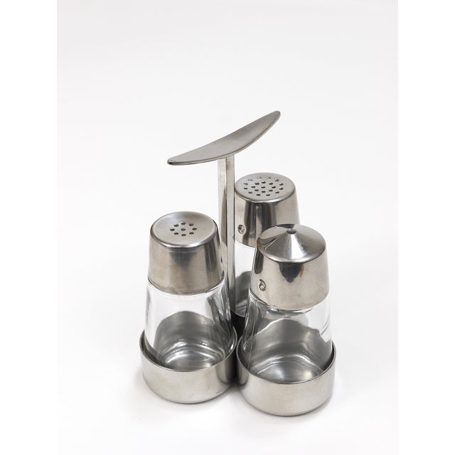 Salt and Pepper Menage Condiment Set by Marianne Dezel for Berndorf, 1960s For Sale - Image 14 of 16