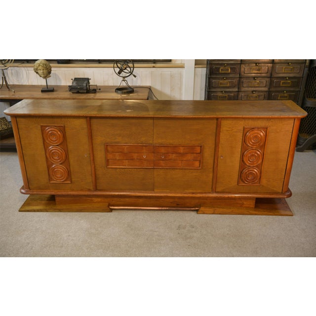 Large Oak Sideboard, 1940s For Sale - Image 15 of 17