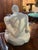 White 1970s Large Stone Nude Man Holding a Crystal Ball. For Sale - Image 8 of 8