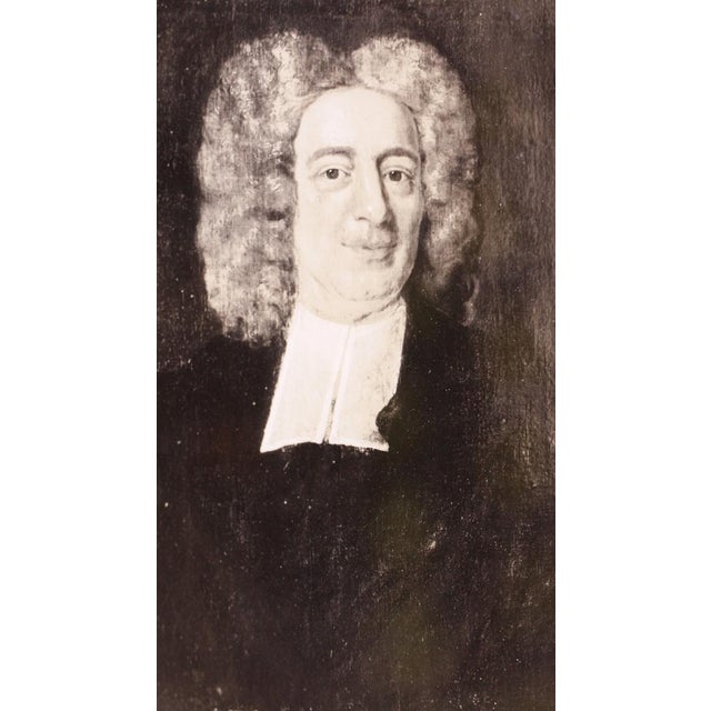 Traditional Cotton Mather Brass Framed Portrait Print For Sale - Image 3 of 7