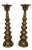 Japanese Shōwa Metal Candlesticks, 1950, Set of 2 For Sale