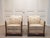 A refined pair of Swedish Grace lounge club armchairs dating from the 1930s, showcasing the elegant craftsmanship and...