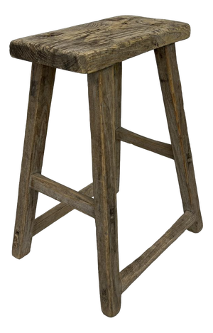 Vintage Rustic Wooden Stool
