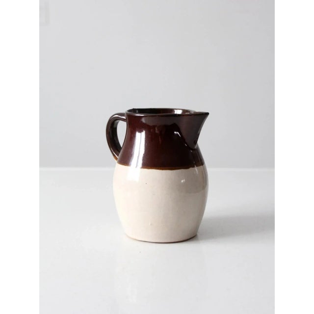 Farmhouse Vintage Roseville Rrp Pottery Co Pitcher For Sale - Image 3 of 13