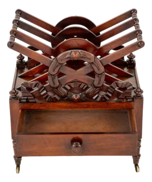 Regency Magazine Rack in Mahogany
