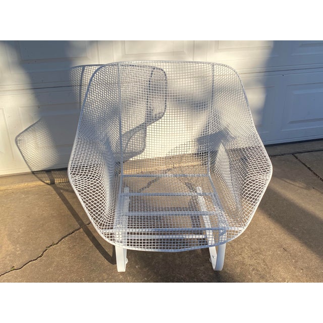 Mid-Century Modern Rare Vintage Woodard Sculptura Low Wide Springer Lounge Armchair 1950s, Attributed For Sale - Image 3 of 9