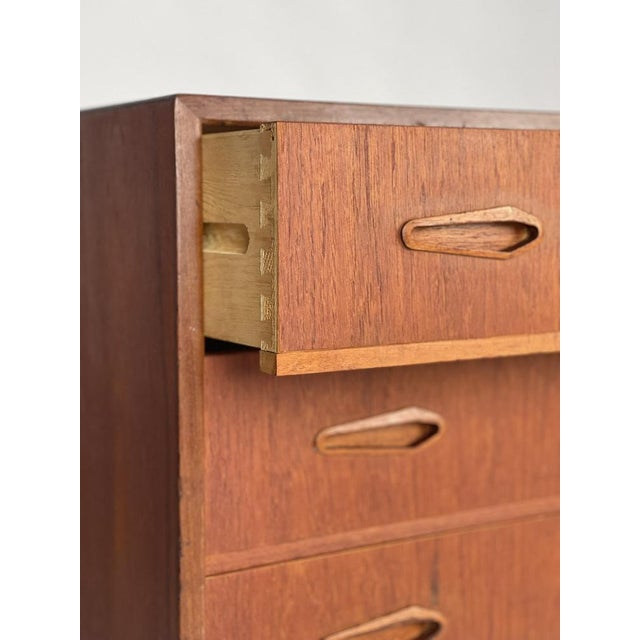 Scandinavian Teak Chest of Drawers, 1960s For Sale - Image 4 of 9