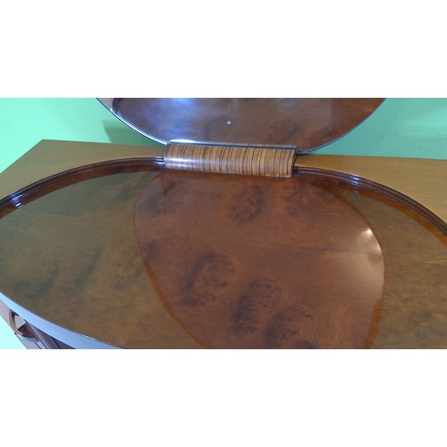 Brown Polished Art Deco Vanity For Sale - Image 8 of 11
