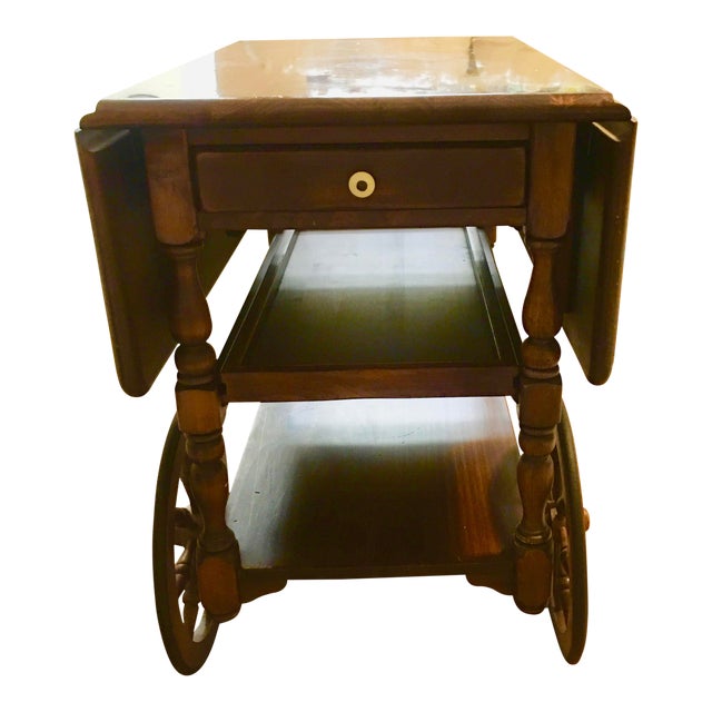 1960s Ethan Allen Bar Tea Cart Chairish