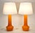Swedish Art Glass Table Lamps by Gert Nyström for Hyllinge Glasbruk, 1960s, Set of 2 For Sale - Image 3 of 11
