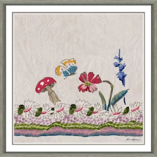 Botany with Mushroom By Dana Gibson, Framed Art Print For Sale
