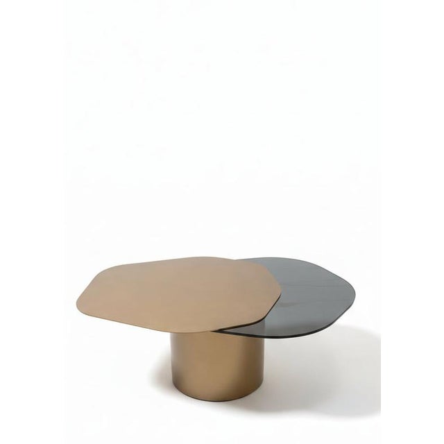 Set of 2 Irregular Shape Luxury Coffee Table Set For Sale - Image 4 of 10