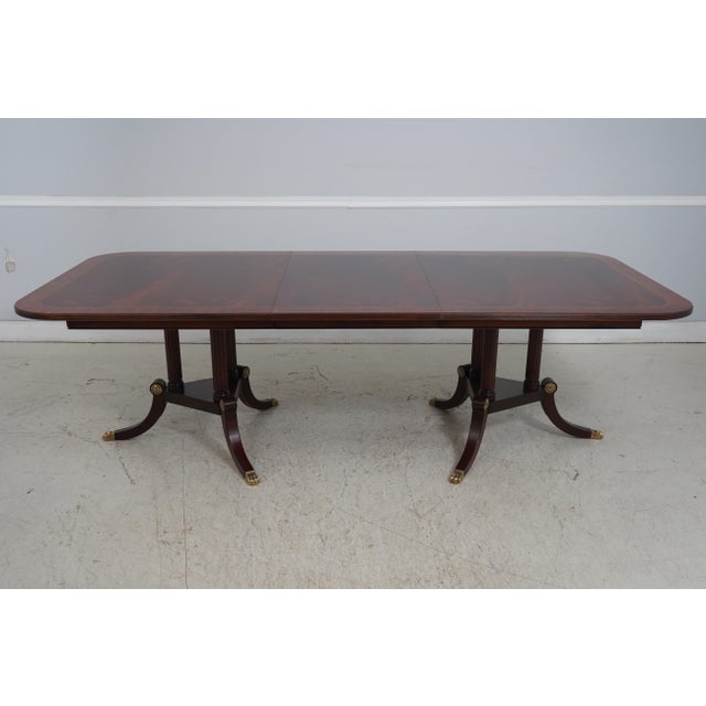 Henkel Harris Model 2276 Flame Mahogany Dining Room Table For Sale - Image 11 of 18