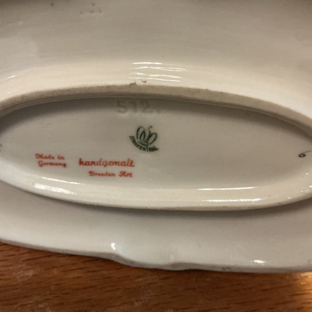 Ceramic Very Early Piece Dresdan This Piece and More to Come R Consigned to Me I Have Documentation if Need for Anyone For Sale - Image 7 of 11