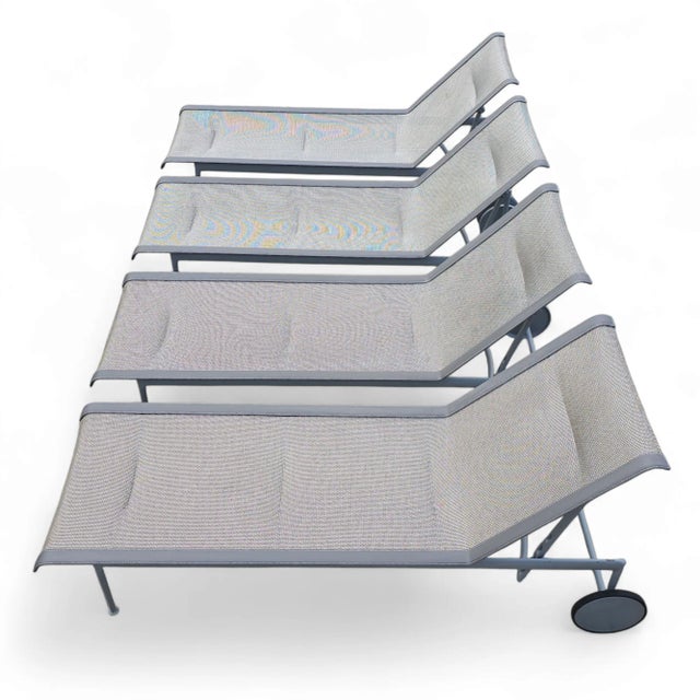 Mid-Century Modern Richard Schultz 1966 Collection Adjustable Chaises, Set of 4 For Sale - Image 3 of 12