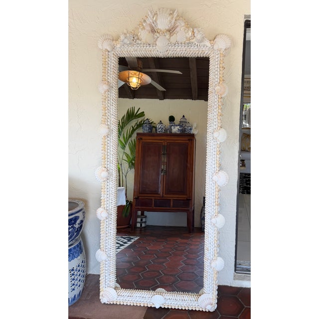 Grotto Shell Mirror For Sale In West Palm - Image 6 of 16