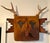 Handcrafted Avant Garde Welded Animal Wall Art Sculpture With Real Antlers: Stunning For Sale - Image 4 of 7