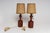 Mid-Century Modern 1960s Danish Modern Diminutive Sculptural Teak and Brass Table Lamps - a Pair For Sale - Image 3 of 17