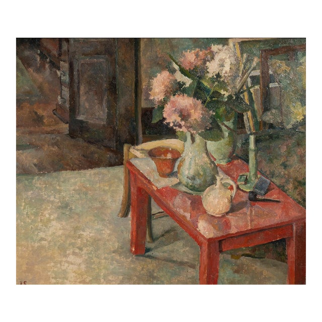 Framed Oil on Panel Still Life For Sale